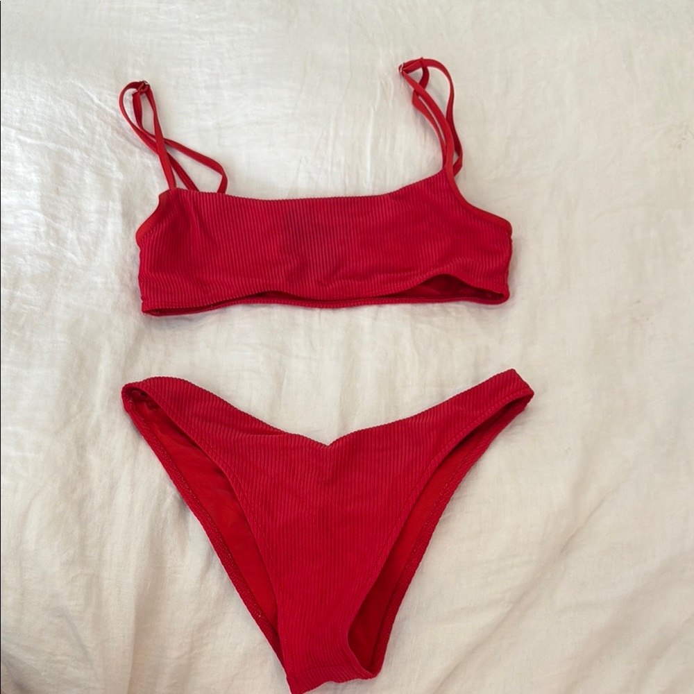 Frankie’s bikini set Medium Boots top/Enzo bottoms